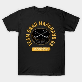 Boston Hockey Team 63 Brad Marchand Supporter Fans HOCKEY-1 T-Shirt